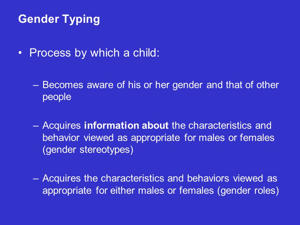 gender typing