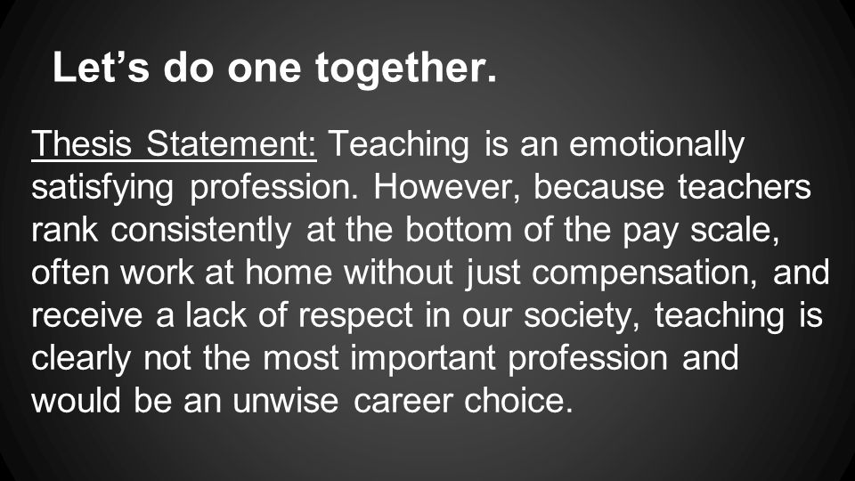 statement teaching thesis write statement teaching thesis write