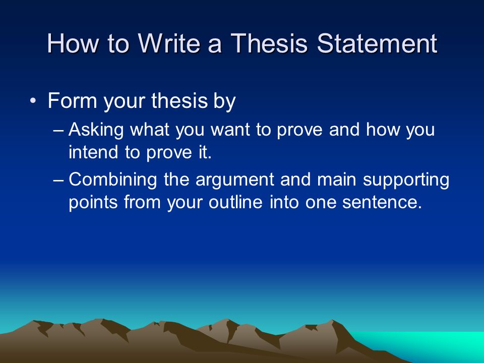 how to write an argument thesis statement How to write a good thesis statement april 11, 2014 quick guide, writing thesis statements corrine pratt thesis statements are hard to write there, i said it as. how to write an argument thesis statement How to write a good thesis statement april 11, 2014 quick guide, writing thesis statements corrine pratt thesis statements are hard to write there, i said it as.