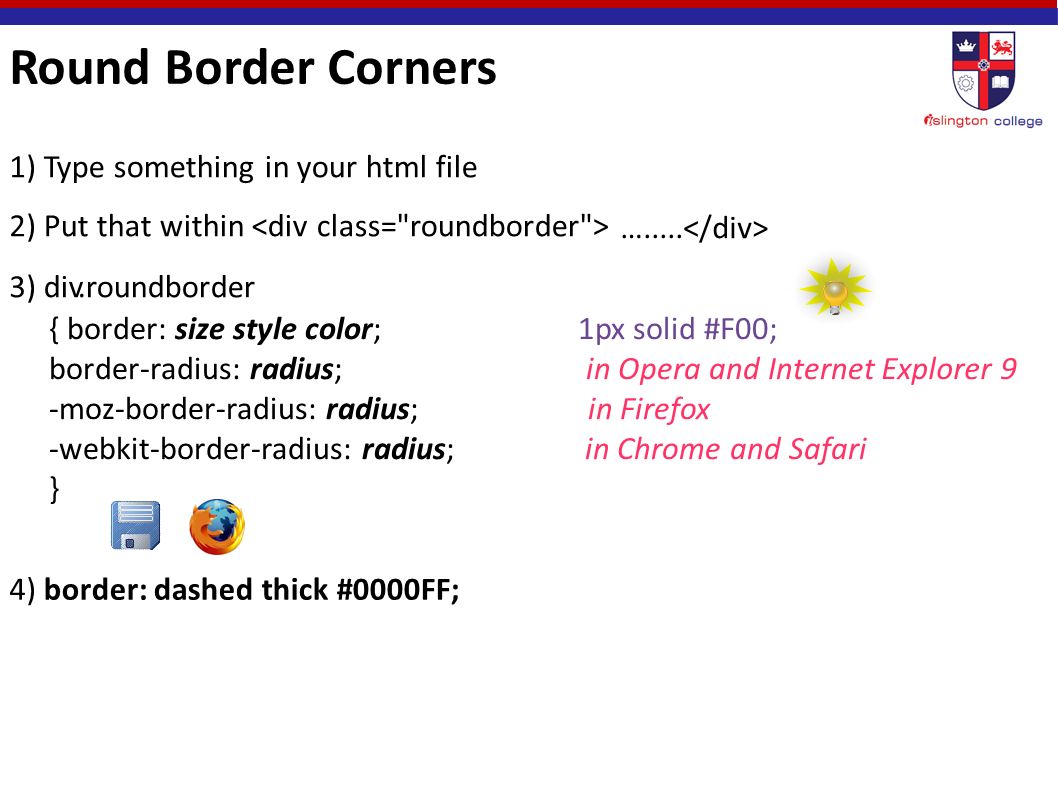 Table Tables Are Defined With The Tag A Is Divided Into 5 Round Border Corners