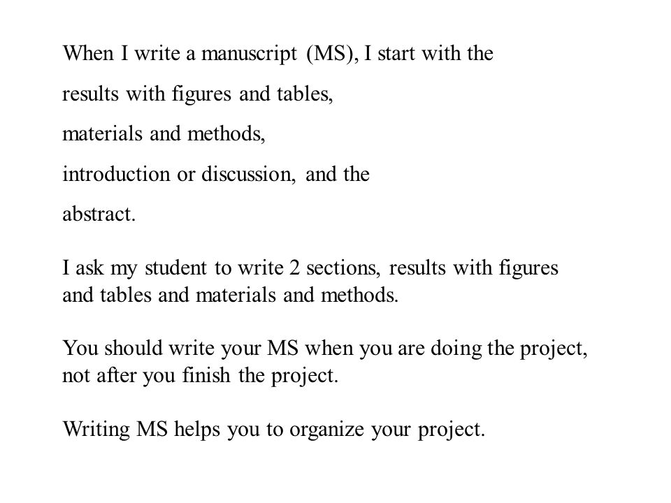 how to write ms