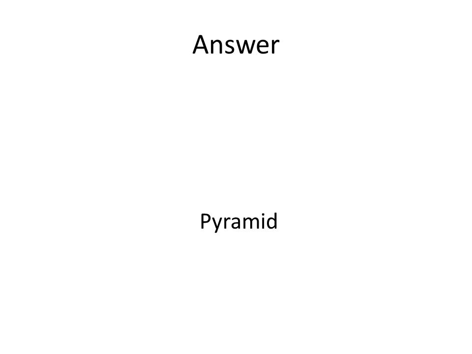 Answer Pyramid