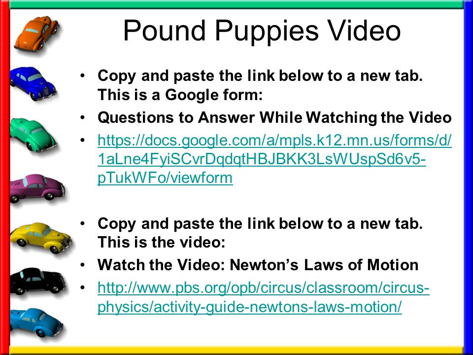 Pound Puppies Video Copy and paste the link below to a new tab.