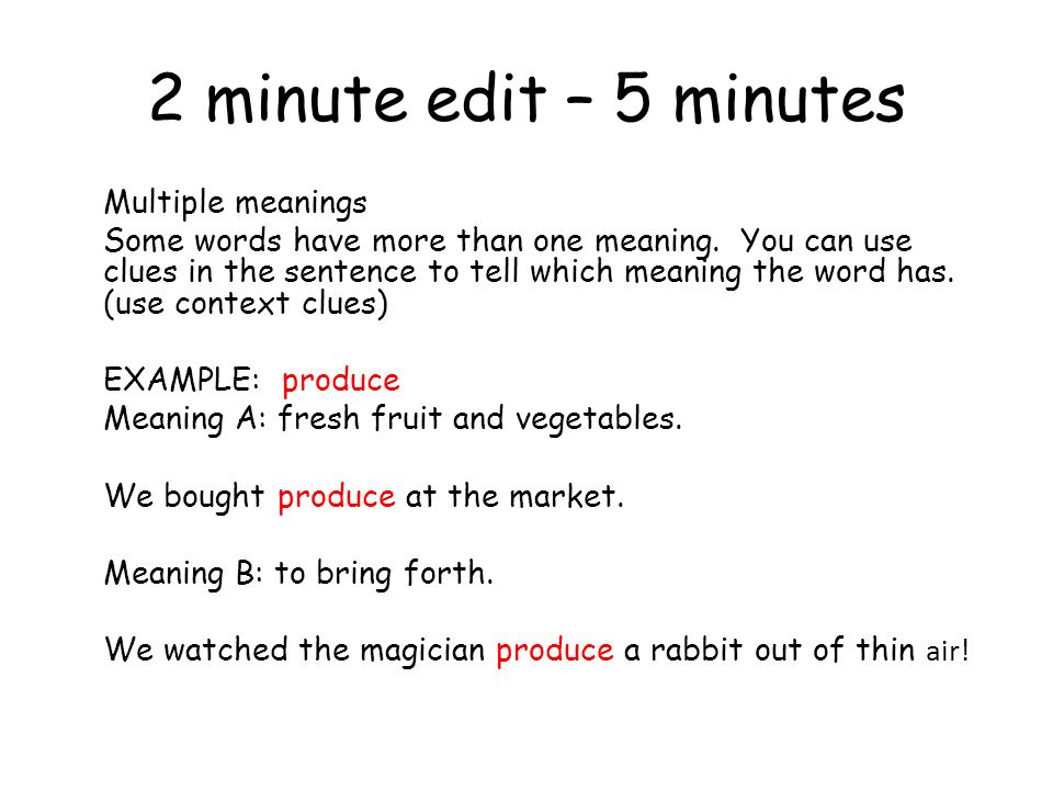 word to minutes
