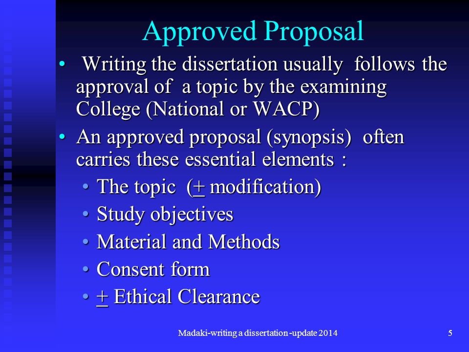 Dissertation Subjects