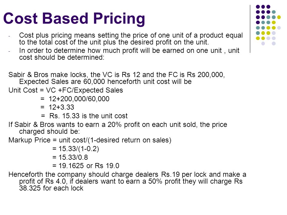 define unit pricing