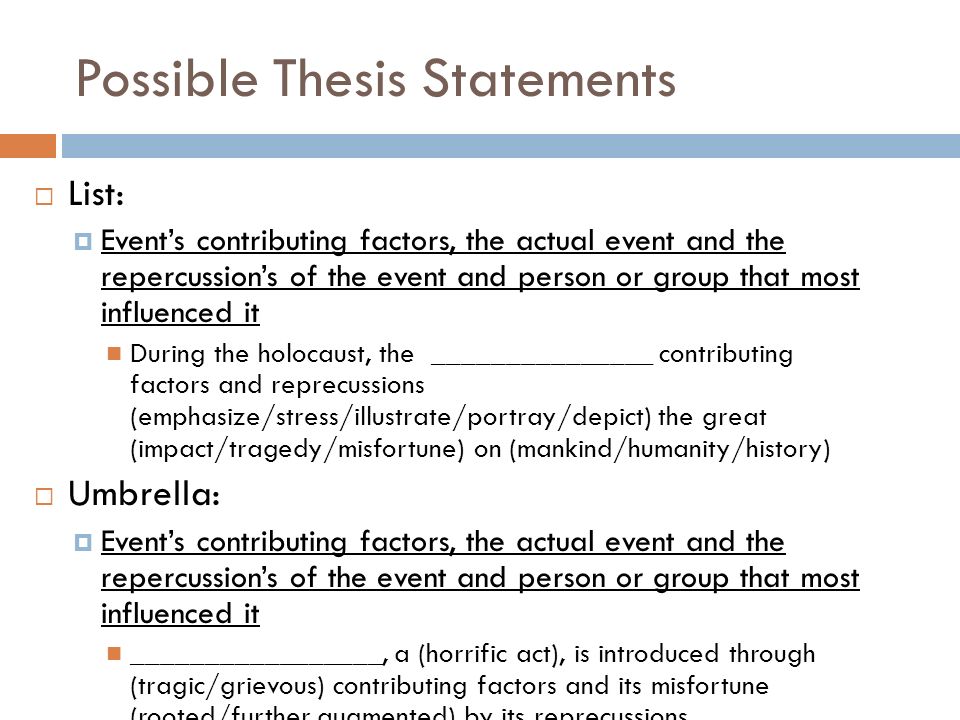 list of good thesis statements list of good thesis statements