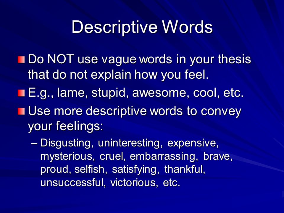 descriptive thesis statements Thesis on death penalty due tomorrow google 81 critique thesis statement for a descriptive essay examples adirondack english worksheets year 7. descriptive thesis statements Thesis on death penalty due tomorrow google 81 critique thesis statement for a descriptive essay examples adirondack english worksheets year 7.