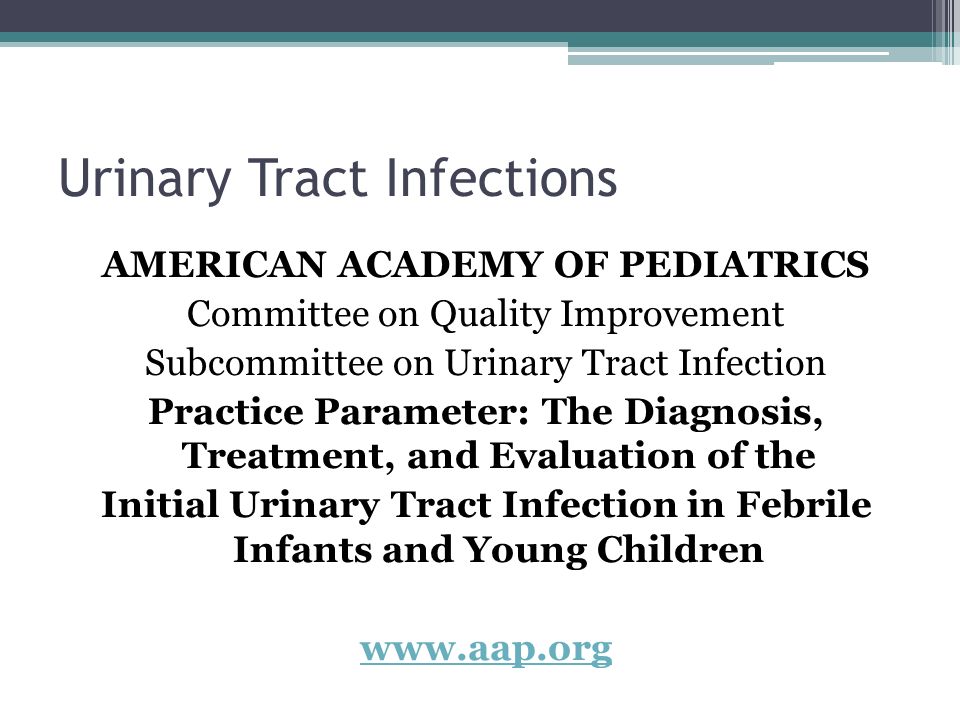 Reports on urinary infections