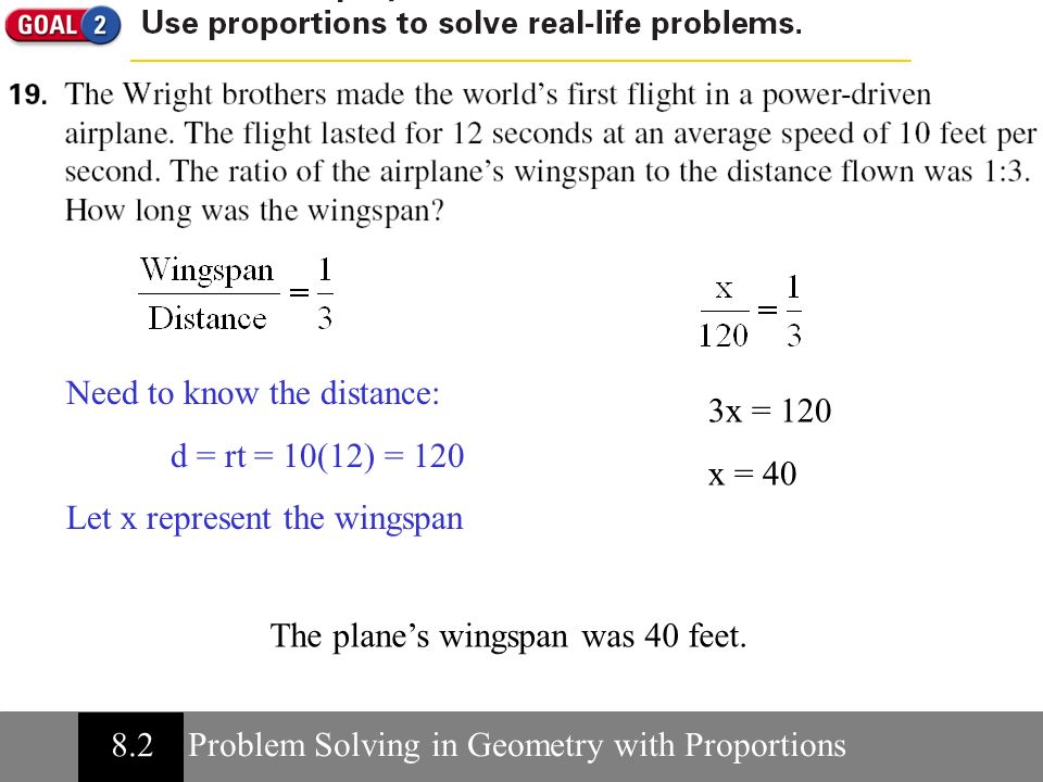 Problem Solving Proportions