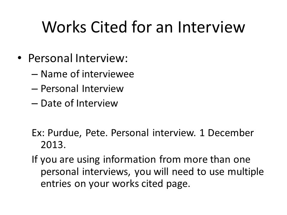 multiple works cited pages