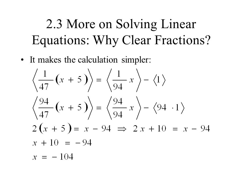 How To Solve A Linear Equation With Fractions Talkchannels How To Solve Linear Equations With Fractions Talkchannels