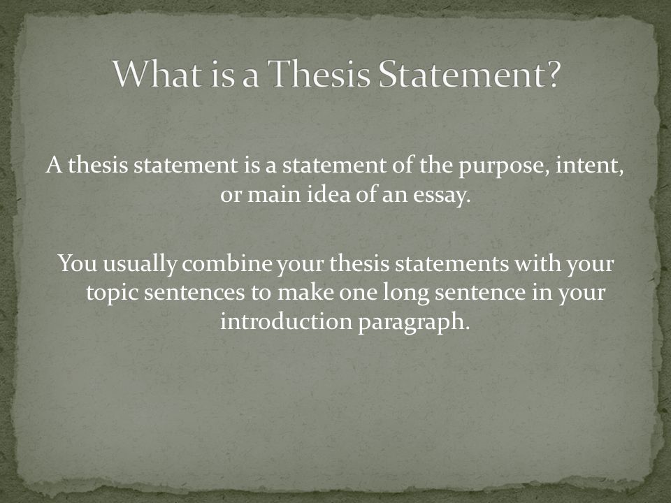 which best tells the purpose of the thesis statement in an essay As you begin to formulate a thesis for your essay, think about the following distinction between topic and thesis a topic is a general area of inquiry derived from the greek topos (place), topic designates the general subject of your essay. which best tells the purpose of the thesis statement in an essay As you begin to formulate a thesis for your essay, think about the following distinction between topic and thesis a topic is a general area of inquiry derived from the greek topos (place), topic designates the general subject of your essay.