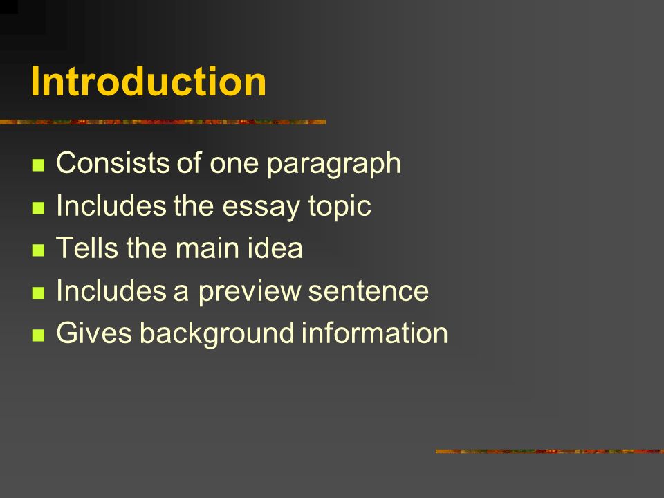 Three Basic Parts Introduction Body Conclusion
