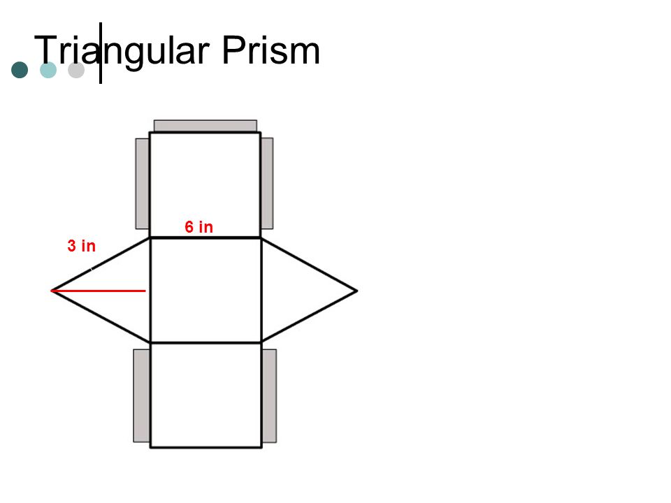 Triangular Prism 6 in 3 in