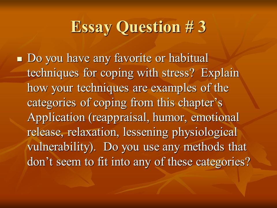 Essay On Stress