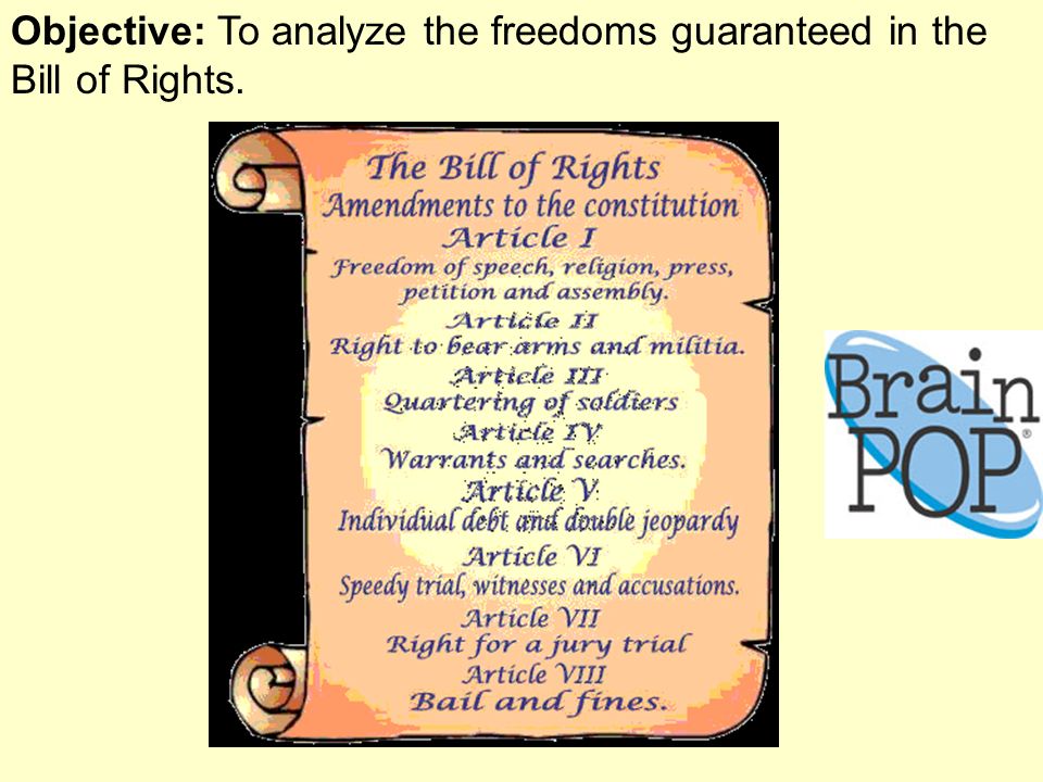 the bill of rights powerpoint