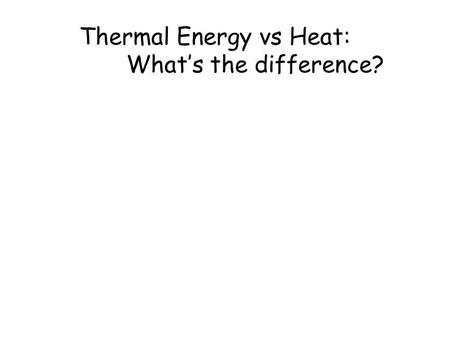Thermal Energy vs Heat: What’s the difference