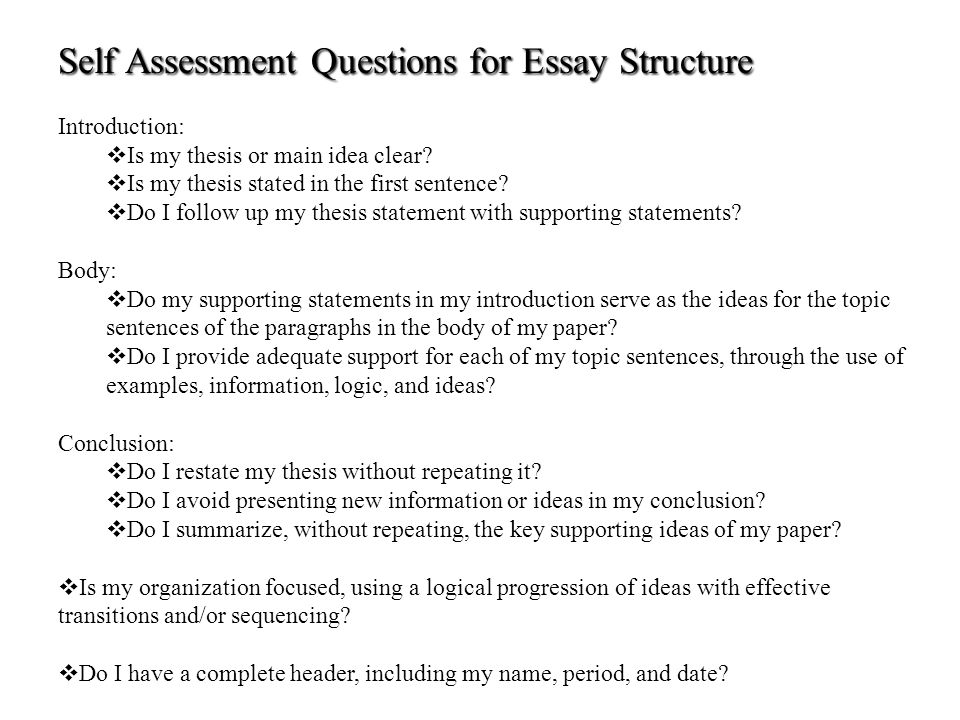 Structure of an Essay Introduction