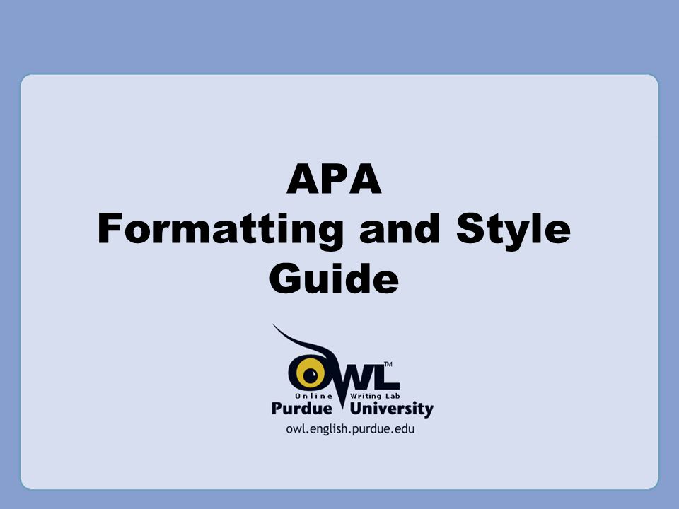american psychological association documentation style