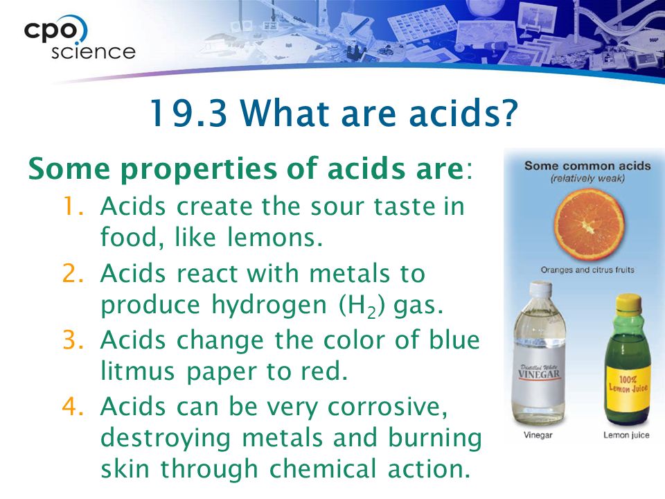 19.3 What are acids.