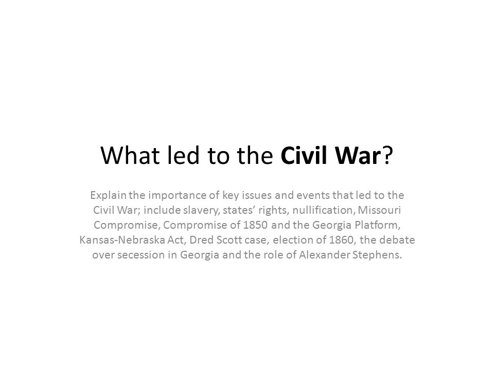 the importance of the election of 1860 and the slavery debate during the civil war A summary of the election of 1860 or section of the civil war although the economic depression of 1857 – 1858 put a temporary damper on the slavery debate. the importance of the election of 1860 and the slavery debate during the civil war A summary of the election of 1860 or section of the civil war although the economic depression of 1857 – 1858 put a temporary damper on the slavery debate.