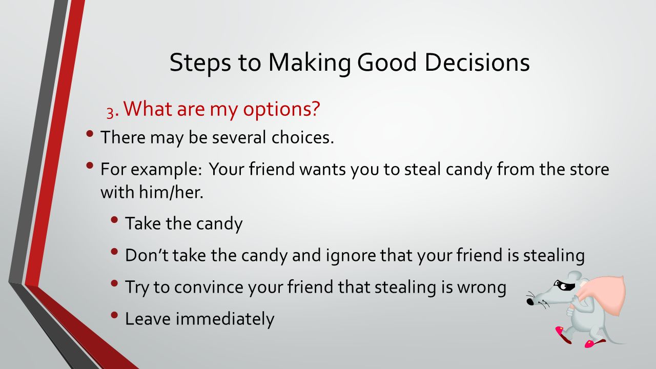 are you making good decisions for are you making good decisions for