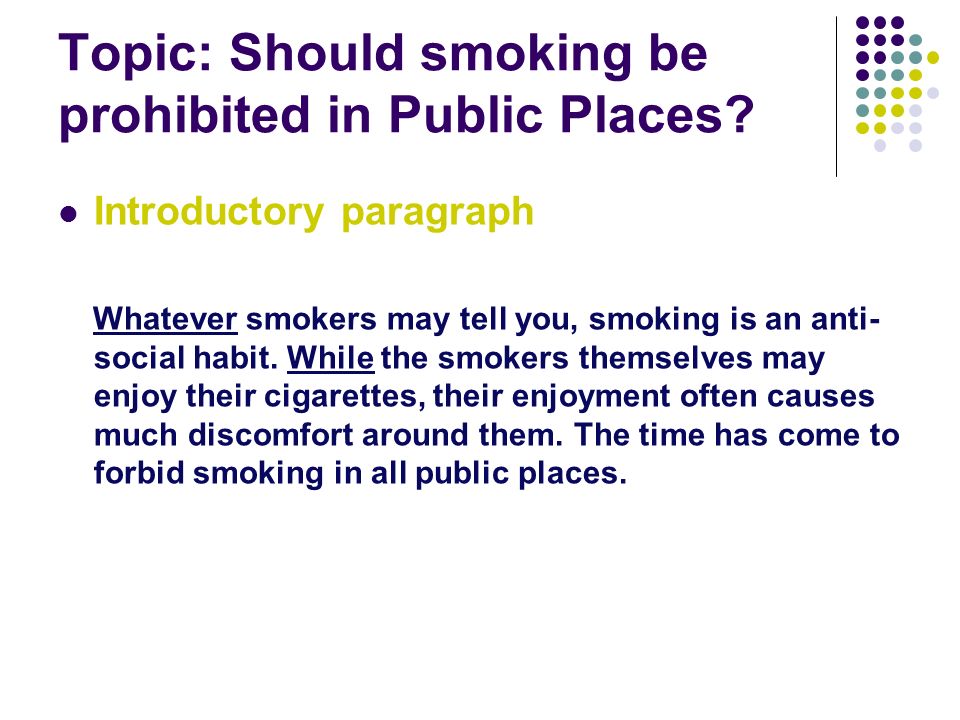 Essay of smoking