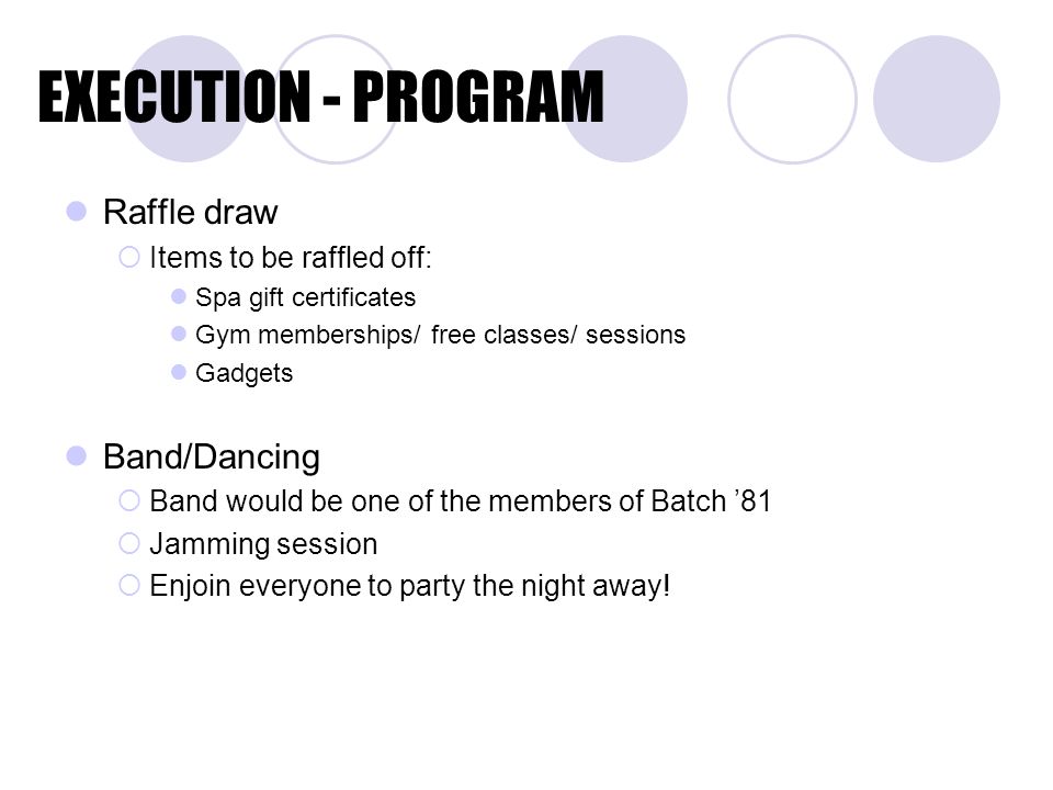 staying alive a don bosco homecoming sponsored by batch ppt download raffle draw application