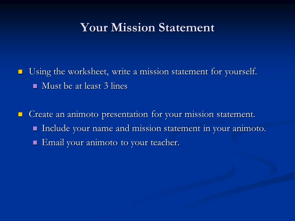 mission statments essay mission statments essay