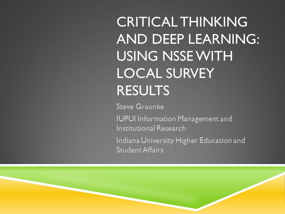 Critical Thinking Essays