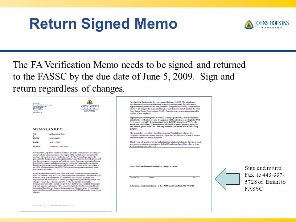 how to sign a memo