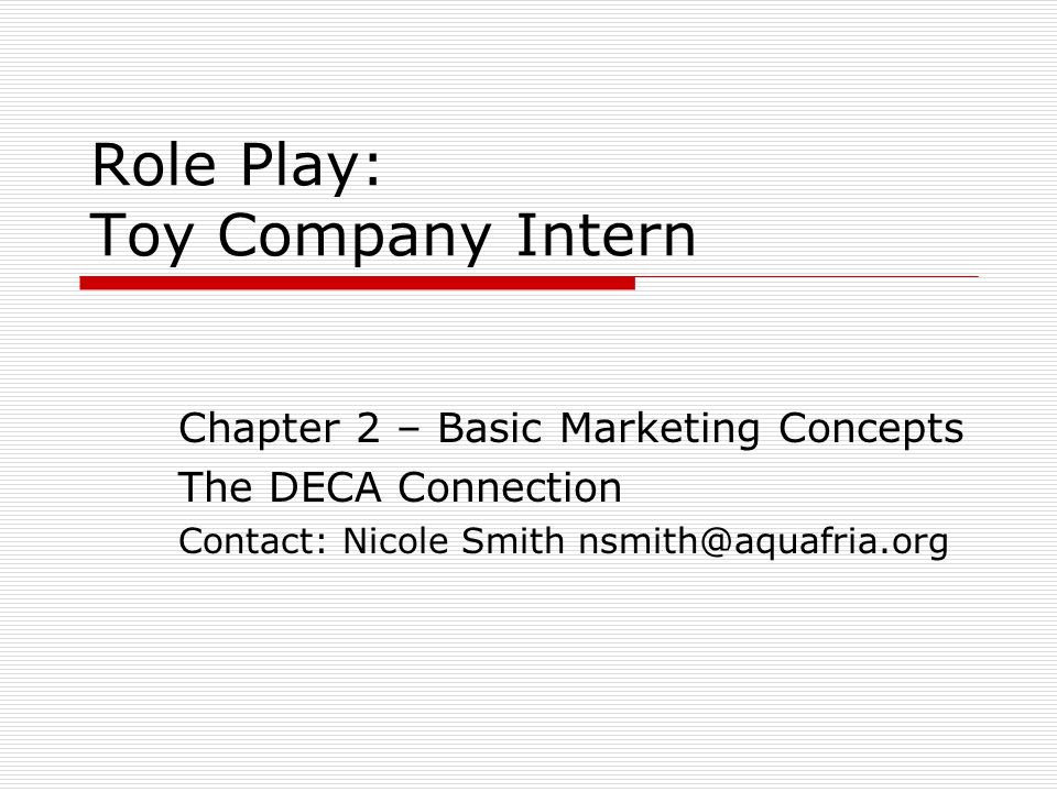 basic marketing concepts