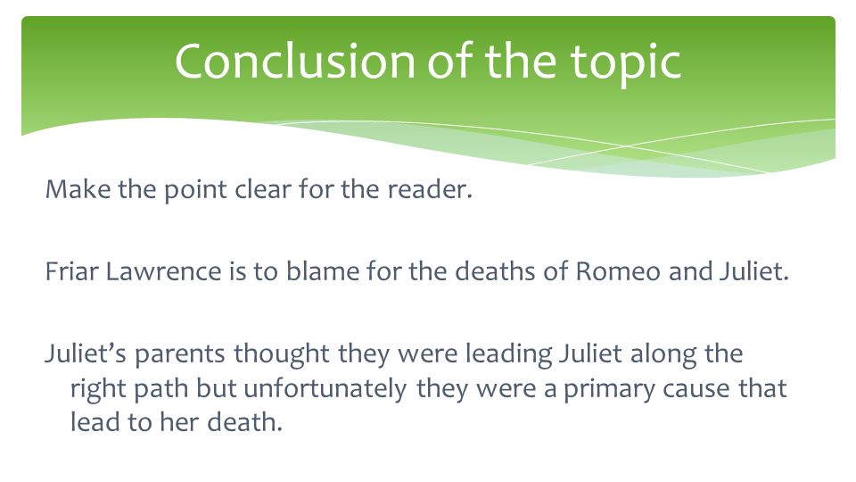 Romeo And Juliet Essay Topic