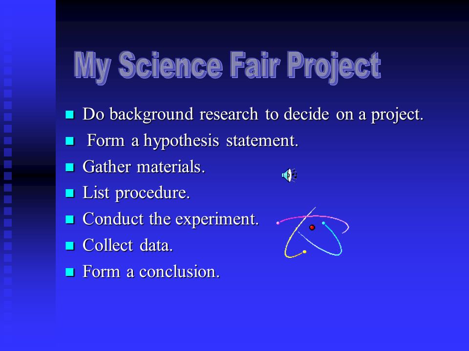 Do background research to decide on a project. Do background research to decide on a project.