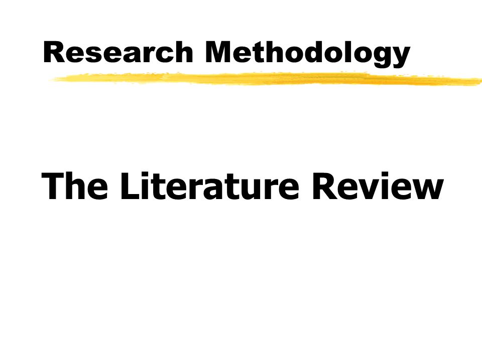 literature review methodology literature review methodology