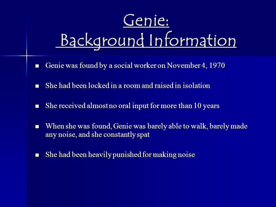 Dissertation On Wild Child Genie