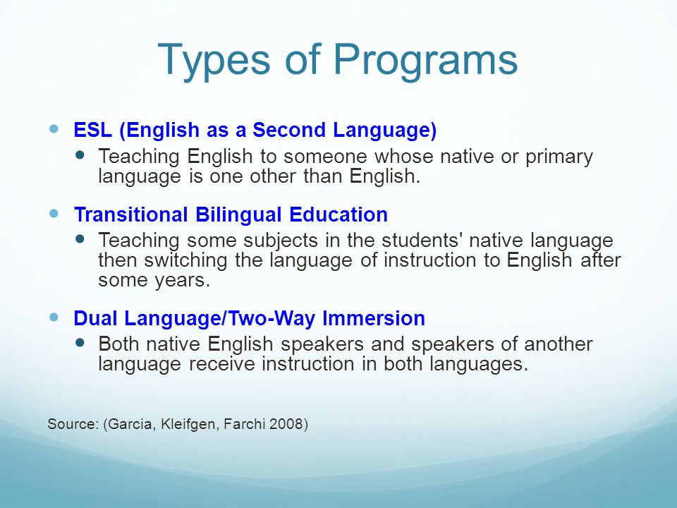 types of bilingual education Description bilingual education in the 21st century examines languages and bilingualism as individual and societal phenomena, presents program types, variables, and policies in bilingual education, and concludes by looking at. types of bilingual education Description bilingual education in the 21st century examines languages and bilingualism as individual and societal phenomena, presents program types, variables, and policies in bilingual education, and concludes by looking at.