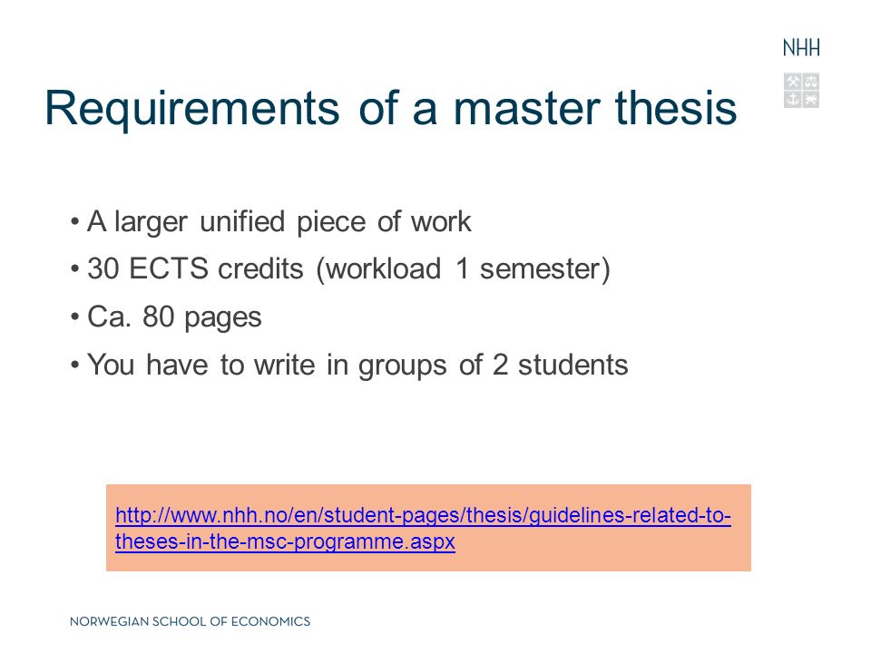 Master s Thesis Guidelines | Draper Program | New York