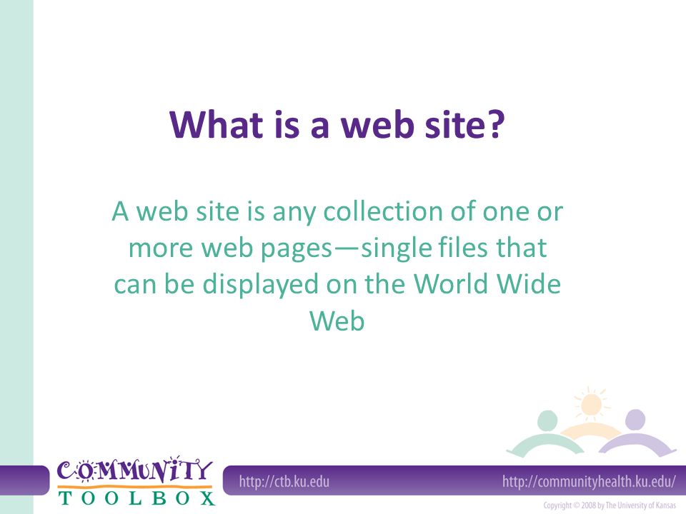 What is a web site.