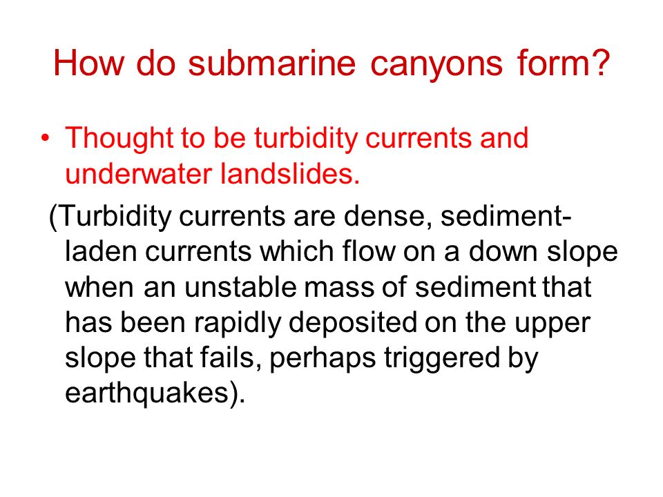 physical oceanography ocean topography what is topography the how do canyons form