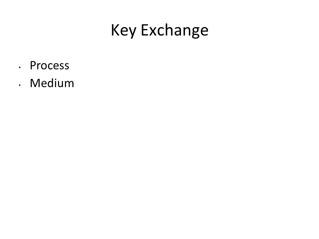 Key Exchange Process Medium
