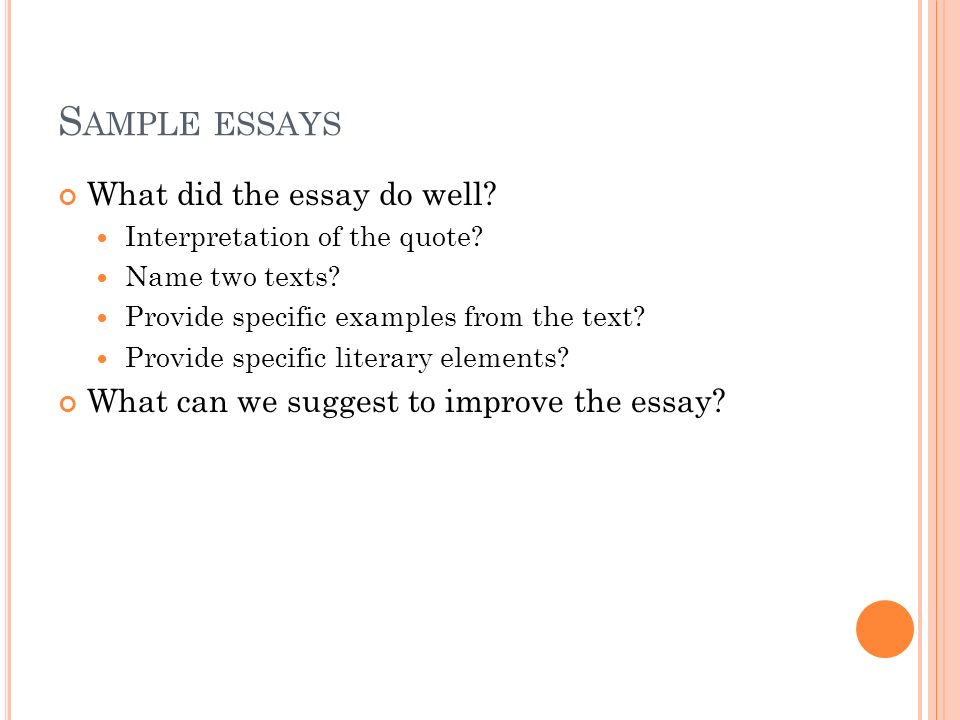 Interpretative Essay