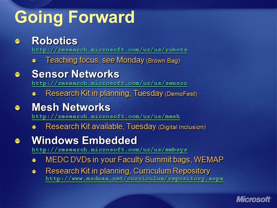Embedded Systems & Robotics Research Stewart Tansley, Ph.D. External  Research & Programs Microsoft Research - ppt download