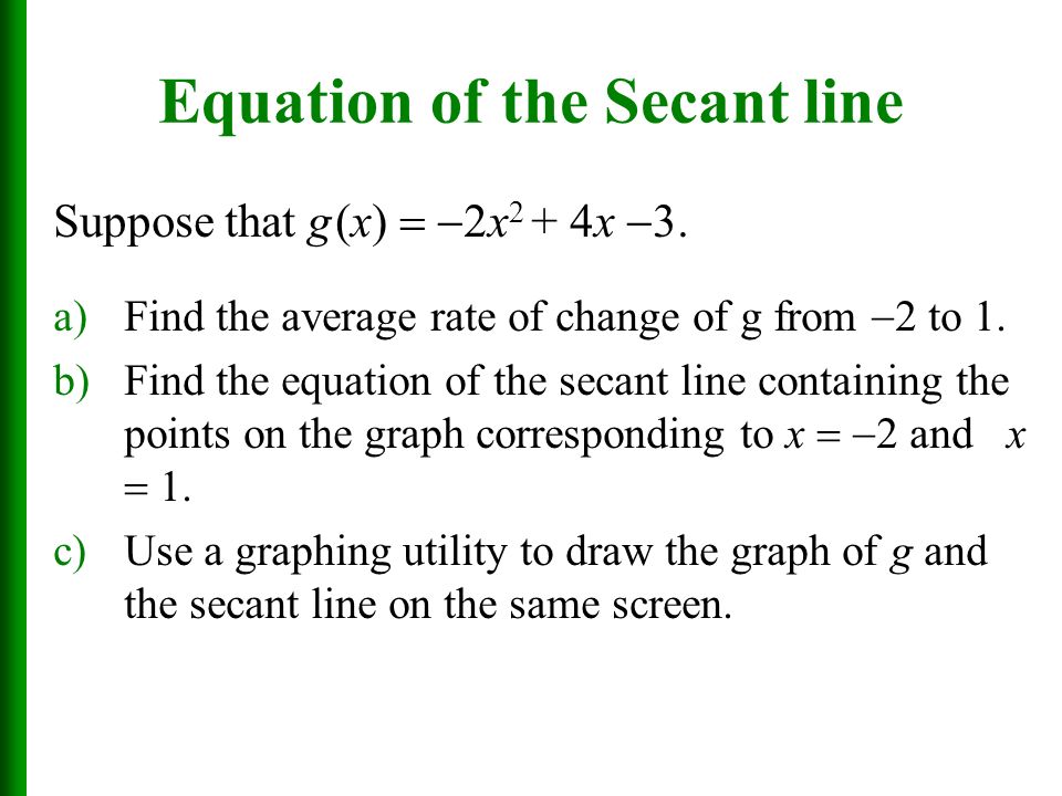 Finding The Equation Of A Secant Line Talkchannels Equation Of A Secant Line Talkchannels