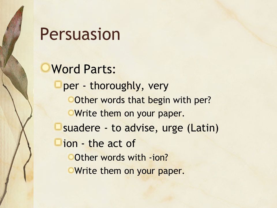 word with per