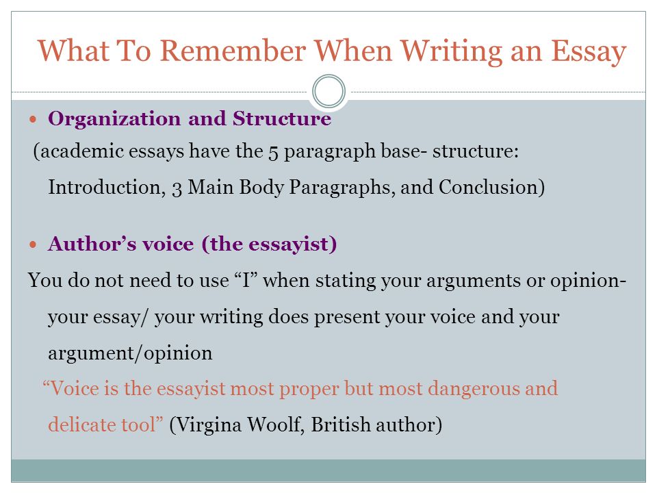 proper essay structure