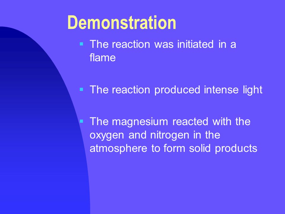 magnesium metal burns in air producing intense light magnesium magnesium reacts with nitrogen to form magnesium nitride the chemical formula