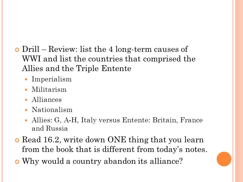 long term and intermediate causes of wwi Free term paper on long and short term causes of wwi available totally free at planet paperscom, the largest free term paper community. long term and intermediate causes of wwi Free term paper on long and short term causes of wwi available totally free at planet paperscom, the largest free term paper community.