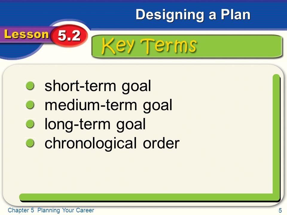 professional short term goals